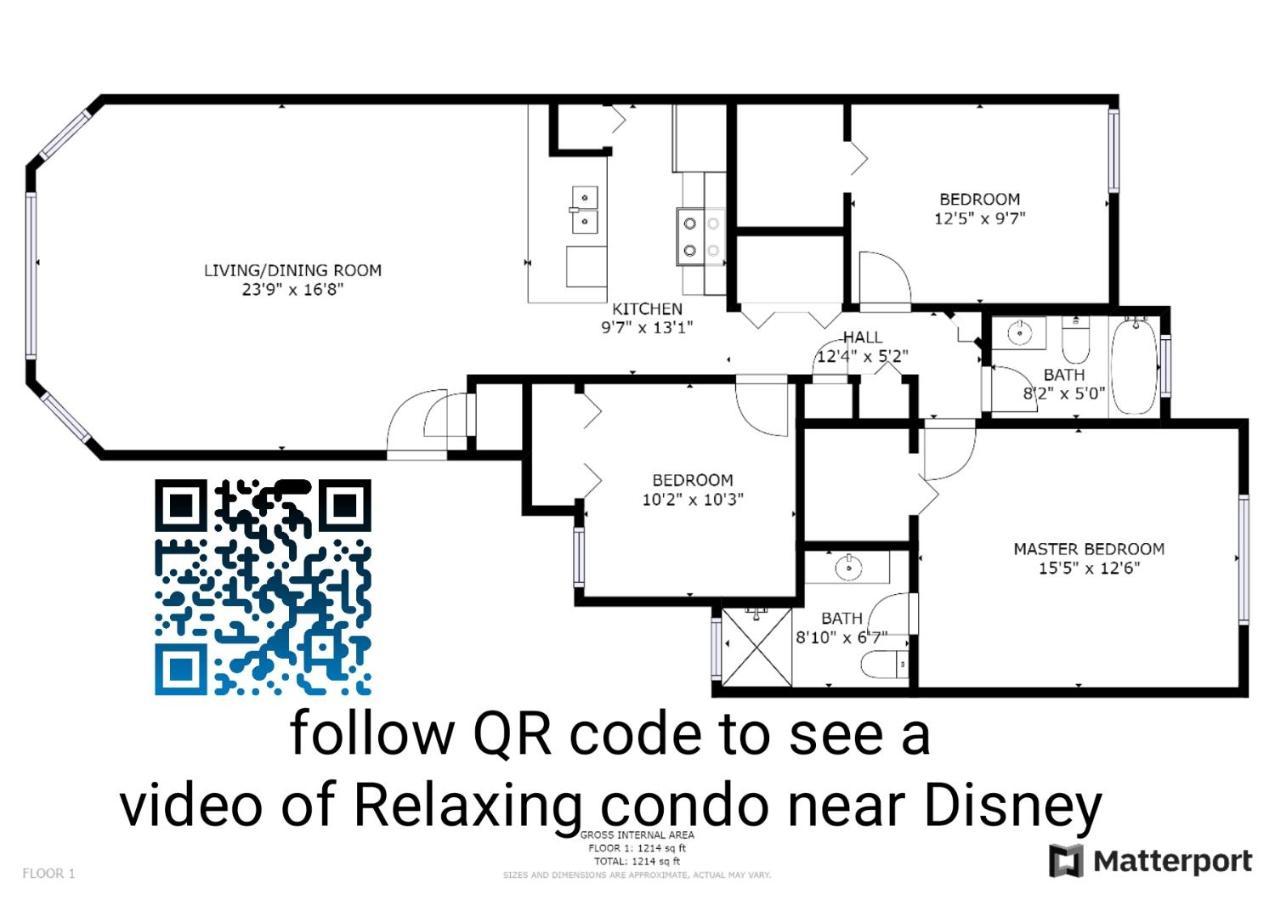 Beautiful Cozy Retreat Near Disney - Spacious Condo كيسيمي المظهر الخارجي الصورة